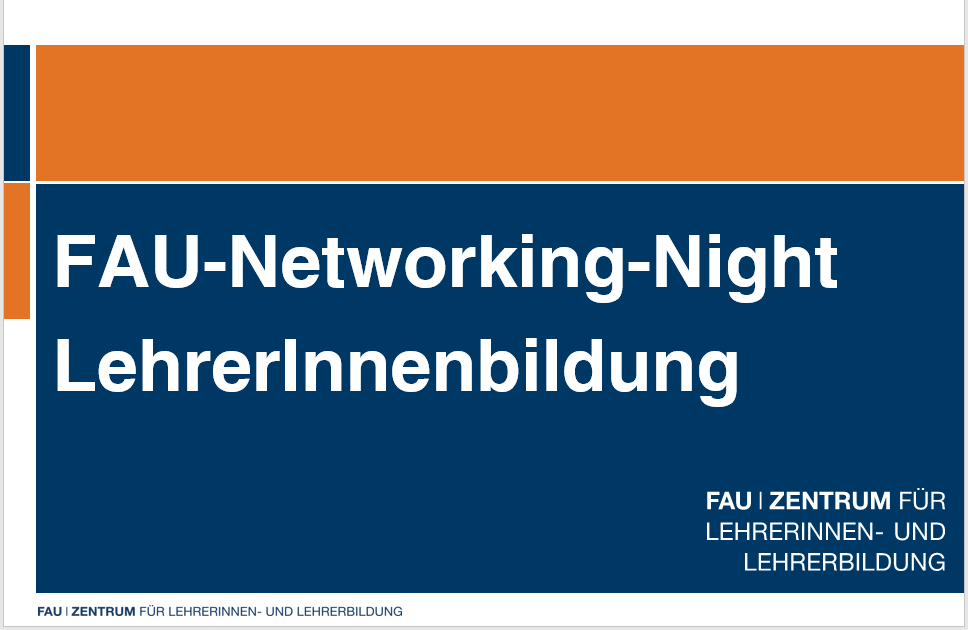Zum Artikel "FAU-Networking-Night LehrerInnenbildung"